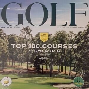 GOLF Magazine November-December 2020 TOP 100 COURSES USA Volume 62, Number 8